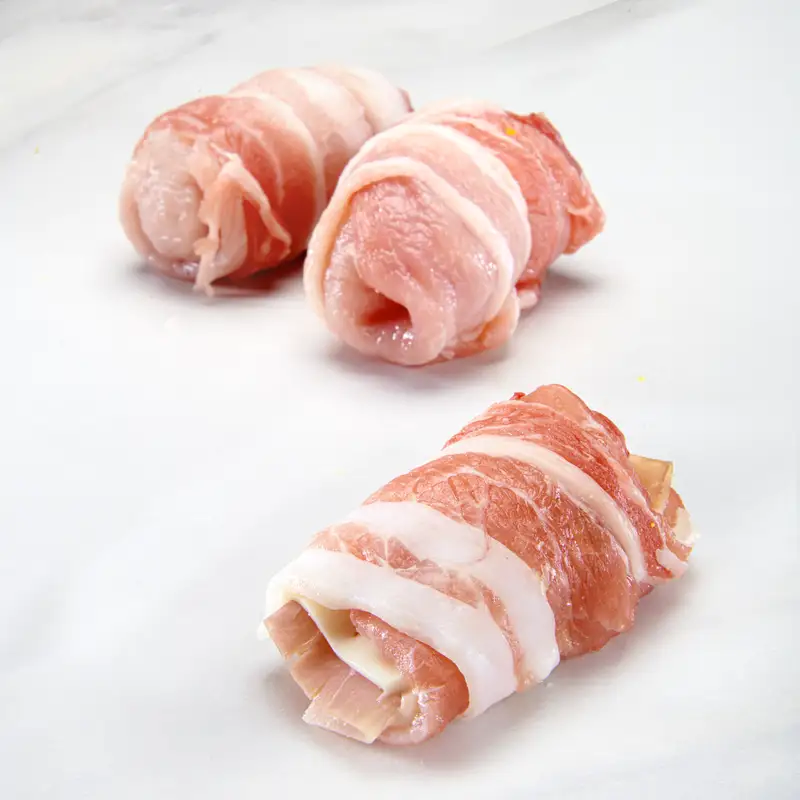 involtini di lonza con prosciutto e formaggio_risultato Fagottini di lonza prosciutto e fontina - immagine 1